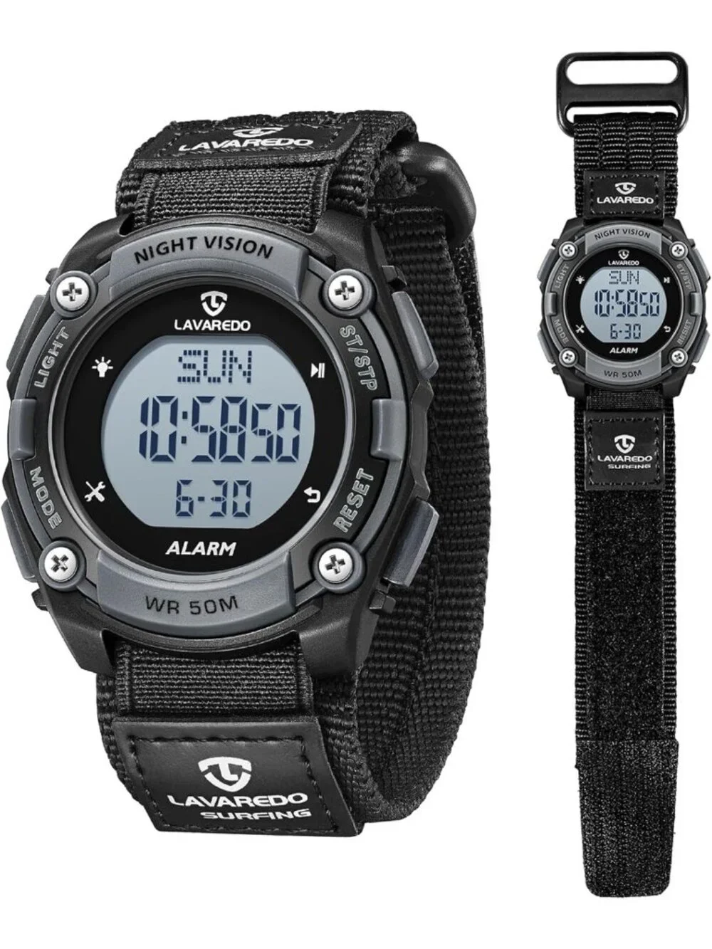 Men's Waterproof Digital Sports Watch - Military Style LED Stopwatch, Outdoor